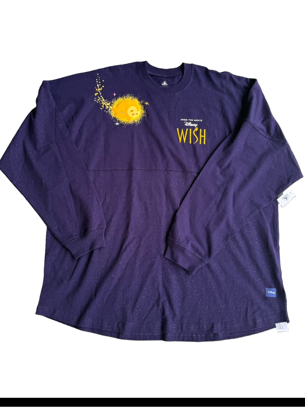 Disney Wish Spirit Jersey Adult 2XL Sparkle I'm A Star Long Sleeve Purple NWT